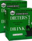 China Green Dieters Tea Detox Tea with Senna Laxative Constipation Relief for Adults Supports A Healthy Weight CaffeineFree Herbal Tea Bags 30 Count Pack of 2