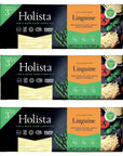 Holista Low Glycemic Linguine - 42oz box (3 x 14oz packs per box) - Better For You Healthy Pasta the Whole Family Will Love!