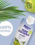 Boho Chax 100 Natural Coconut Water No Sugar Added Filled with Essential Vitamins and Electrolytes for Superior Hydration Not From Concentrate Pure Coconut Flavor 1116 Fl Oz 12Pack