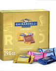 Ghirardelli Chocolate Company GHIRARDELLI Premium Chocolate Assortment Squares Holiday Gift Box, 29.6 oz