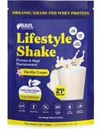 BBfL Meal Replacement Shakes 21g Protein Organic Whey Protein Powder Apple Cider Vinegar Digestive Enzymes All in One Shake for Women  Men 15 Servings Vanilla Cream