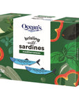 Oceans Brisling Wild Sardines  Mediterranean  375 oz  5 Pack  Lightly Smoked  Kosher