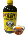 Steens 100 Pure Cane Syrup 16fl Oz Pack of 1  Louisianas Trusted Brand for Over 100 Years  No Preservatives  Pure  Natural  Open Kettle