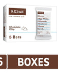 RXBAR Protein Bars, 12g Protein, Gluten Free Snacks, Chocolate Chip (6 Boxes, 30 Bars)