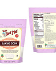 Gluten Free Baking Soda and Baking Powder Bundle. Includes One-14oz Bobs Red Mill Double Acting Baking Powder, One-16oz Bobs Red Mill Baking Soda, and One Authentic BELLATAVO Recipe Card!