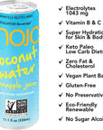 MOJO Coconut Water  Pineapple Juice  Hydration Drink  Sports Drink  Electrolytes Beverage 1043 mg  Vitamin B  C  Hydration Drink for Skin  Body  111 Oz Pack Of 12