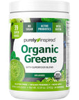 Greens Powder Smoothie Mix Purely Inspired Organic Greens Powder Superfood, Unflavored, 24 Servings (Package May Vary), 8.54 Ounce (Pack of 1)