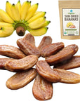 Organic Sun Dried Whole Bananas  No Sugar Added  No Preservatives  Unsulfured  Soft and Chewy Little Bananas  Thai Natural Fruit Snacks  Super Potassium Snack 126 OZ Pack of 1