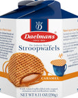 DAELMANS Stroopwafels Dutch Waffles Soft Toasted Caramel Office Snack Kosher Dairy Authentic Made In Holland 8 Stroopwafels Per Box 1 Box 811oz