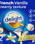 Coffee Creamer Singles Variety Pack  48Count Assorted Non Dairy Liquid Coffee Creamers by International Delight  4 Flavors French Vanilla Hazelnut Caramel Macchiato  Half and Half