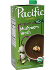 Pacific Foods Organic Mushroom Broth, 32 oz Carton