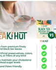 TEAki Hut Instant Black Tea Powder 4 oz Black Tea Powder Powdered Black Tea for Hot and Cold Beverages Refreshing Instant Tea Powder Unsweetened Tea Powder 113 Servings