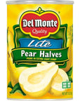 Delmonte Fruit in Extra Light Syrup Lite Fruit Cocktail Sliced Peaches and Pear Halves 15 Ounce Pack of 6  with Make Your Day Mini Spatula