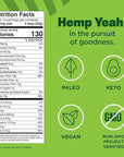 Manitoba Harvest Hemp Yeah! Organic Max Fiber Protein Powder, Unsweetened, 16oz; with 13g of Fiber, 13g Protein and 2.5g Omegas 3&6 per Serving, Keto-Friendly, Preservative Free, Non-GMO