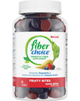 Fiber Choice 3g Fruity Bites Daily Prebiotic Fiber Supplement Gummies, Mixed Berry, 90 Count (2 per Serving)