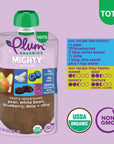 Plum Organics Mighty Protein & Fiber Organic Baby Food Meals [12+ Months] Variety Pack, 4 Ounce (Pack of 18) Packaging May Vary