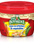 Chef Boyardee Rice with Chicken and Vegetables Microwave Food 75 OZ Microwaveable Bowl 12 Bowls