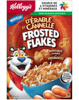 Kelloggs Maple Cinnamon Frosted Flakes Cereal 435g15 oz Box Imported from Canada