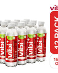 Vibi+ Strawberry Kiwi Prebiotic Water - 16.9 fl oz - Pack of 12