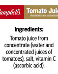 Campbells 100 Tomato Juice 46 fl oz Can