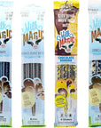 Milk Magic Milk Flavoring Straws 4Pack Bundle 16 count Includes 4 Chocolate 4 Chocolate Peanut Butter 4 Chocolate Banana and 4 Cookies  Cream Cereal Straws