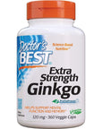 Doctor's Best Extra Strength Ginkgo, Non - 120 mg, 360 Count (Pack of 1)