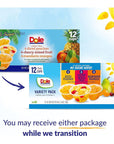 Dole Fruit Bowls No Sugar Added Variety Pack Snacks Peaches Mandarin Oranges  Cherry Mixed Fruit 4oz 12 Cups Gluten  Dairy Free Bulk Lunch Snacks for Kids  Adults