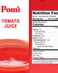 Pomì Tomato Juice  Made from 100 Fresh Italian Pomi Tomatoes  Low Sodium Tomato Juice  Gluten Free Vegetable Juice  Low Sodium Vegetable Juice  2536 fl oz Pack of 1