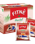 FITNE Original Herbal Tea Senna Infusion Healthy Wellness Beverage Natural Gentle Detox Cleanse No Calories Caffeine Free 20 Tea Bags