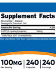 Nutricost 5-HTP 100mg, 240 Vegetarian Capsules (5-Hydroxytryptophan) - Non-GMO & Gluten Free