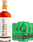 Ritual Zero NonAlcoholic Rum Alternative with of Q Mixers Ginger Ale for your favorite AlcoholFree Mixed Drink  5 PACK