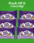 Cadbury Easter Mini Eggs Milk Chocolate Celebrate with Irresistible Cadbury Chocolate Easter Candy Indulge in the Classic Cadbury Mini Eggs Perfect for Easter Egg Hunts 15 Oz 6 bags