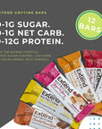 Extend Nutrition Sugar Free Protein Bars High Protein Bars for Hunger Control  Steady Energy Perfect Sugar Free Snacks for Diabetes Low Carb Keto Friendly 4 Great Flavors Variety Pack 12 Count