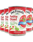 Dei Fratelli Petite Diced Tomatoes with Onion Celery and Peppers 145 oz Cans 6 pack  VineRipened  Non GMO GlutenFree