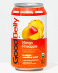 GoodBelly Organic Prebiotic Sparkling Water  Mango Pineapple  Zero Added Sugar  Low Calorie  Supports Gut Health  12 pack