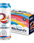 Richards Rainwater Still Canned Water 100 Rain Naturally Purified Drinking Water 16 fl oz Aluminum Cans Pack of 12