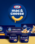 Kraft Deluxe White Cheddar Easy Microwavable Macaroni and Cheese Cups 4 ct Pack 239 oz Cups