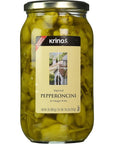 Krinos Imported Pepperoncini in Vinegar Brine Bold Flavor Crunchy Ready to Eat  114lb Jar