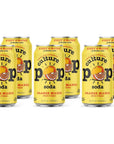 Culture Pop Soda Sparkling Probiotic  40 Calories per can Vegan NonGMO  12 Fl Oz Cans Orange Mango Pack of 6