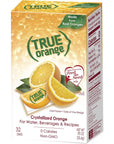 True Orange Water Enhancer 32 Pack  Orange Wedge Substitute  Zero Calorie Water Flavoring  For Water Baking Cooking and More