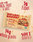 Nature's Bakery Oatmeal Crumble Bars, Strawberry, 6-6 Count Boxes (36 Bars), Vegan Snacks, Non-GMO