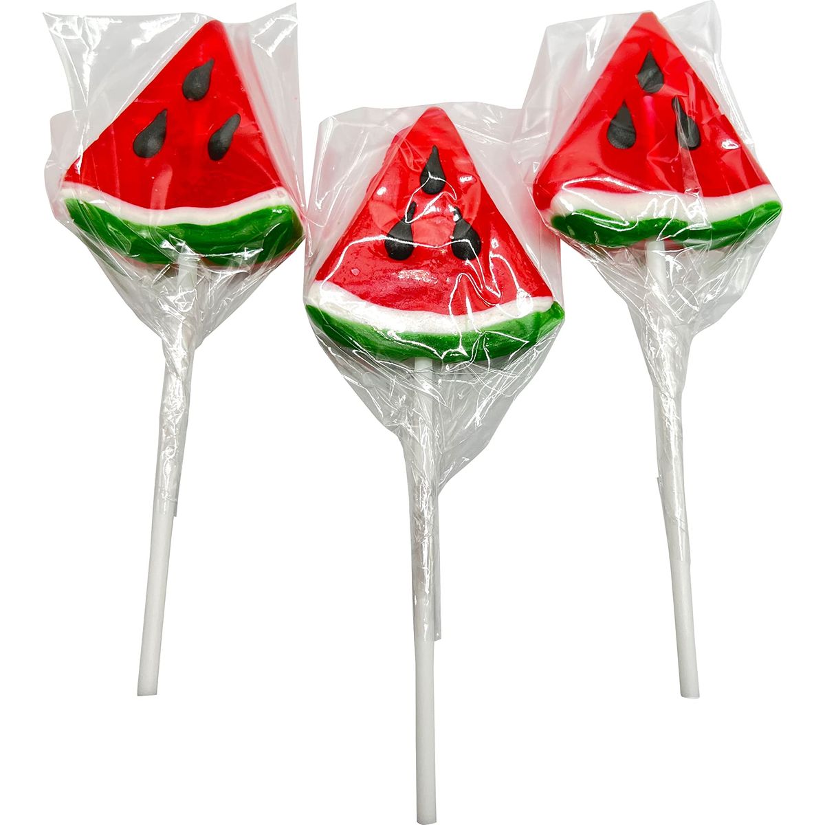 Watermelon Candy Lollipops  12 Suckers Individually Wrapped  Summer Party Favors  Pool Party Treats  BBQ  Goodie Bags for Kids Birthday Party  Wedding Party Candy Buffet  Hand Decorated Pops