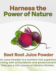 Beet Root Juice Powder Organic 1lb  USA grown Beets  PreWorkout  Natural Nitrates  Vegan Energy Superfood