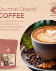 Tedones Ground Coffee Medium Roast  Rich Italian Roast Flavor Gourmet Coffee Coarse Ground Coffee for French Press 18 oz