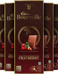 Cadbury Bournville Cranberry Dark Chocolate Bar - 80 g (Pack of 5)