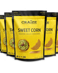 Craize Sweet Corn Crisps  Gluten Free Vegan Kosher Toasted Corn Crackers  6 pack 4 oz each