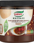 Goody Natural Peanut Butter With Dark Chocolate Creamy - 453Gm