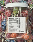 Chronos Candy Jar bundled with 50 pieces of Dum Dum lollipops individually wrapped suckers gluten free 16 flavors classic nostalgic candy perfect for birthday gift parties and holidays