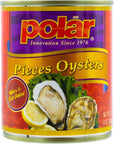 MW Polar Oysters Pieces 8Ounce Cans Pack of 12 Oyster Pieces 10074027021741