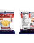 Gourmet Basics Smart Fries Variety Pack - Air Popped Low Calorie Snacks - Gluten Free, Low Fat, non-GMO - Reduced Fat Potato Chips Stres 1oz 4-Flavor Variety Pack (Pack of 24)